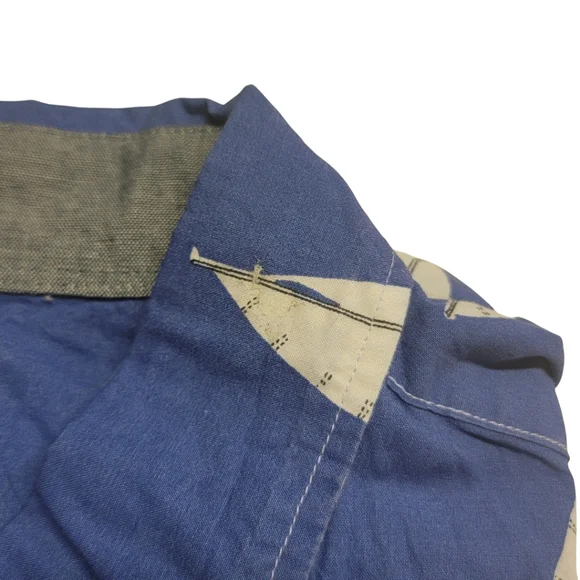 J. Crew Nautical Sailboat Short Sleeve Button Down Shirt - Picture 4 of 8